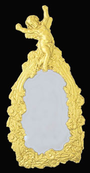 Dollhouse Miniature Ornate Mirror